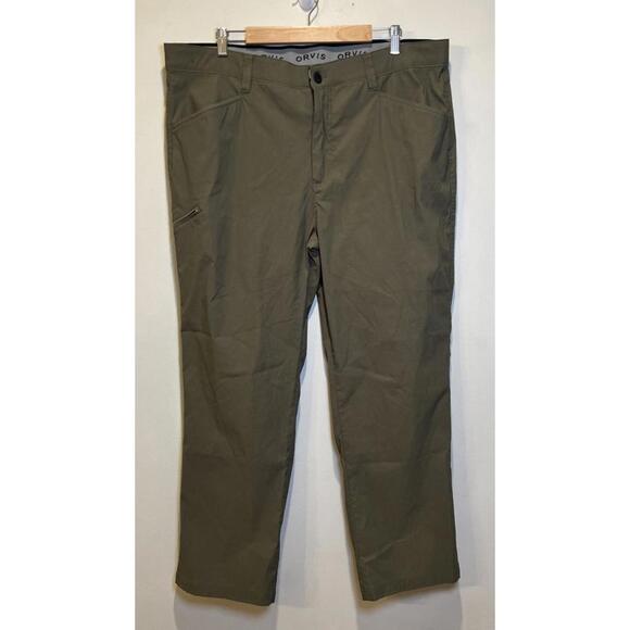 Orvis Other - Orvis Pants Mens 40x30 Green Straight Waterproof Stretch Nylon Hiking